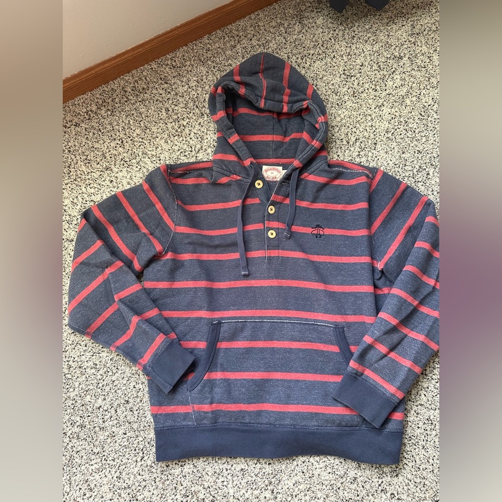 Brooks Brothers striped hoodie size medium